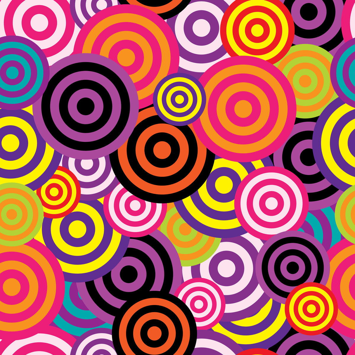 9-piece-aluminium-print-colorful-retro-circles