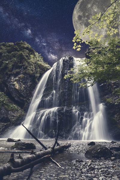 poster-print-full-moon-at-the-waterfall