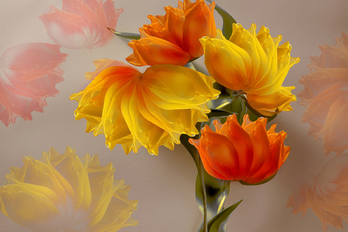 aluminium-print-four-tulips-x