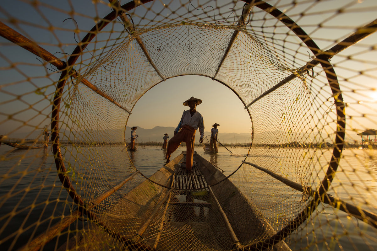 modern-3-piece-aluminium-print-inle-fisherman