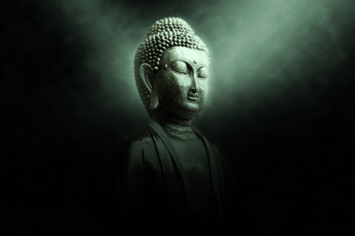 3-piece-aluminium-print-buddha-in-mystical-light