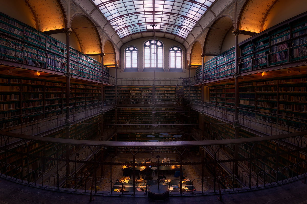 modern-3-piece-aluminium-print-rijksmuseum-library