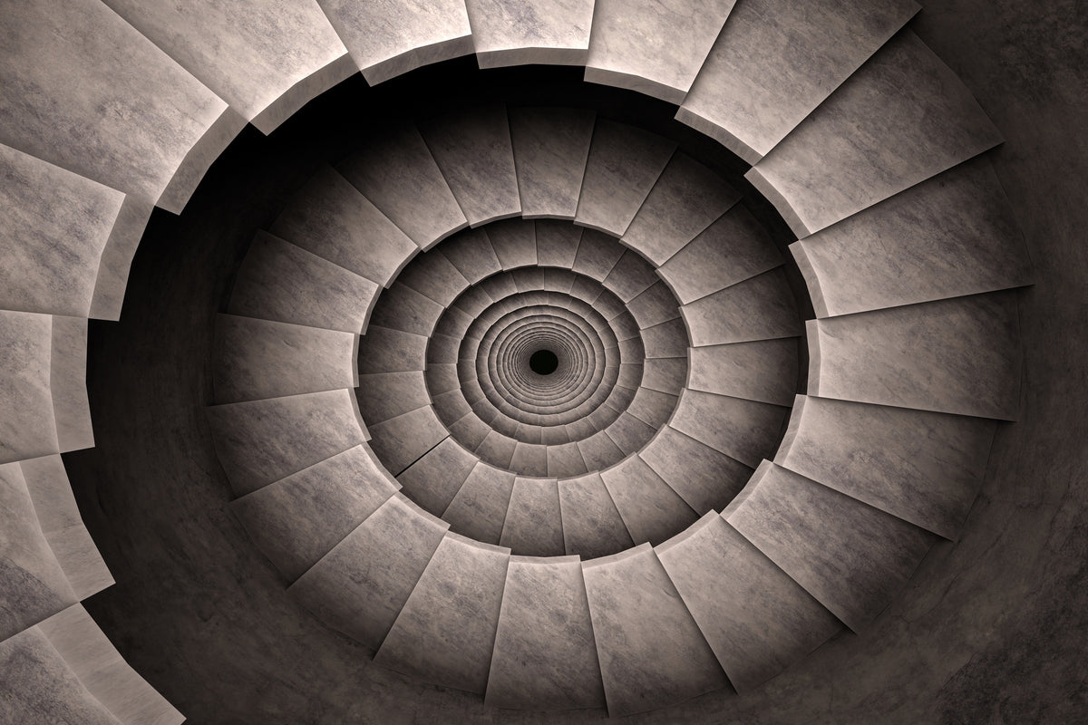3-piece-acrylic-print-stone-spiral-staircase