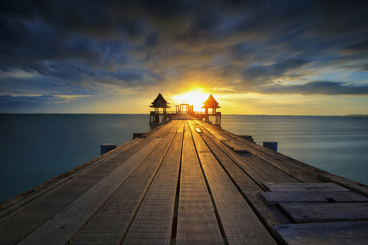 3-piece-canvas-print-sunset-at-the-wooden-bridge