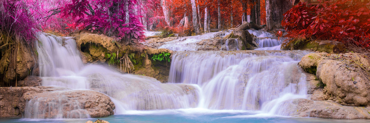 panoramic-3-piece-canvas-print-paradisiacal-waterfall-panorama