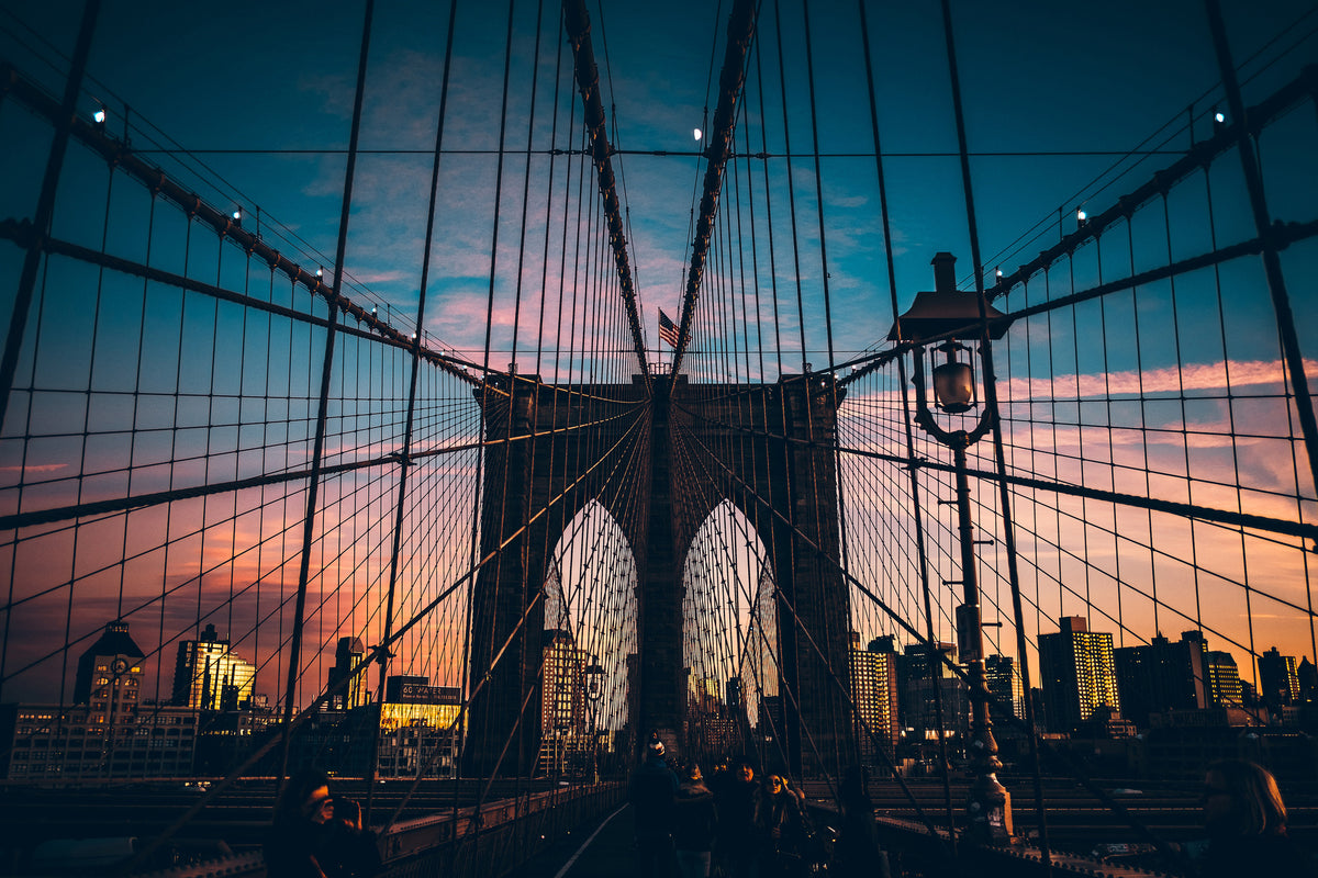 aluminium-print-brooklyn-bridge-in-the-evening-light