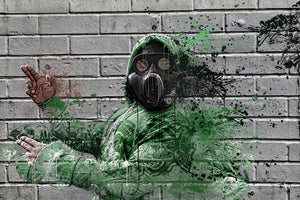 aluminium-print-graffiti-gas-mask