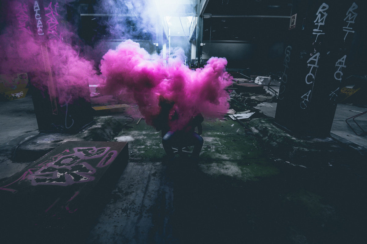 3-piece-aluminium-print-art-with-smoke