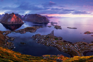3-piece-aluminium-print-lofoten-sunrise