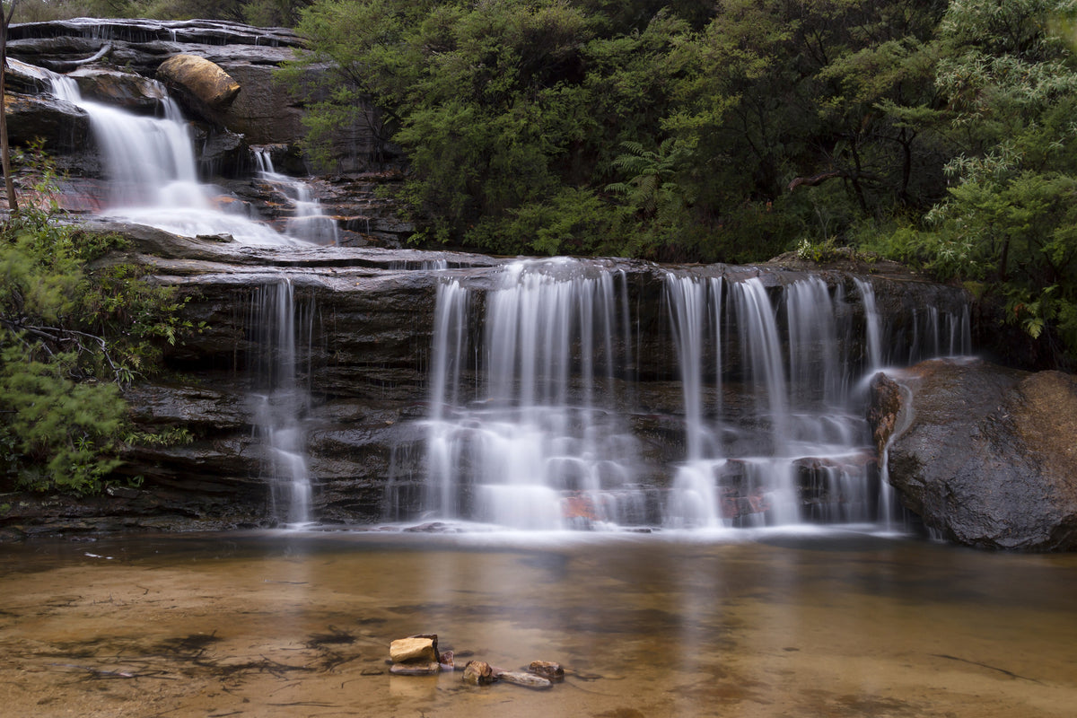 3-piece-aluminium-print-at-the-end-of-the-waterfall