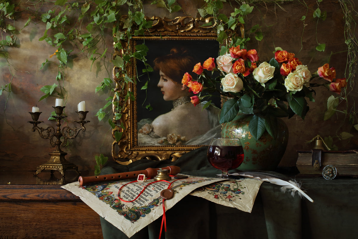 poster-print-still-life-with-flowers-and-picture