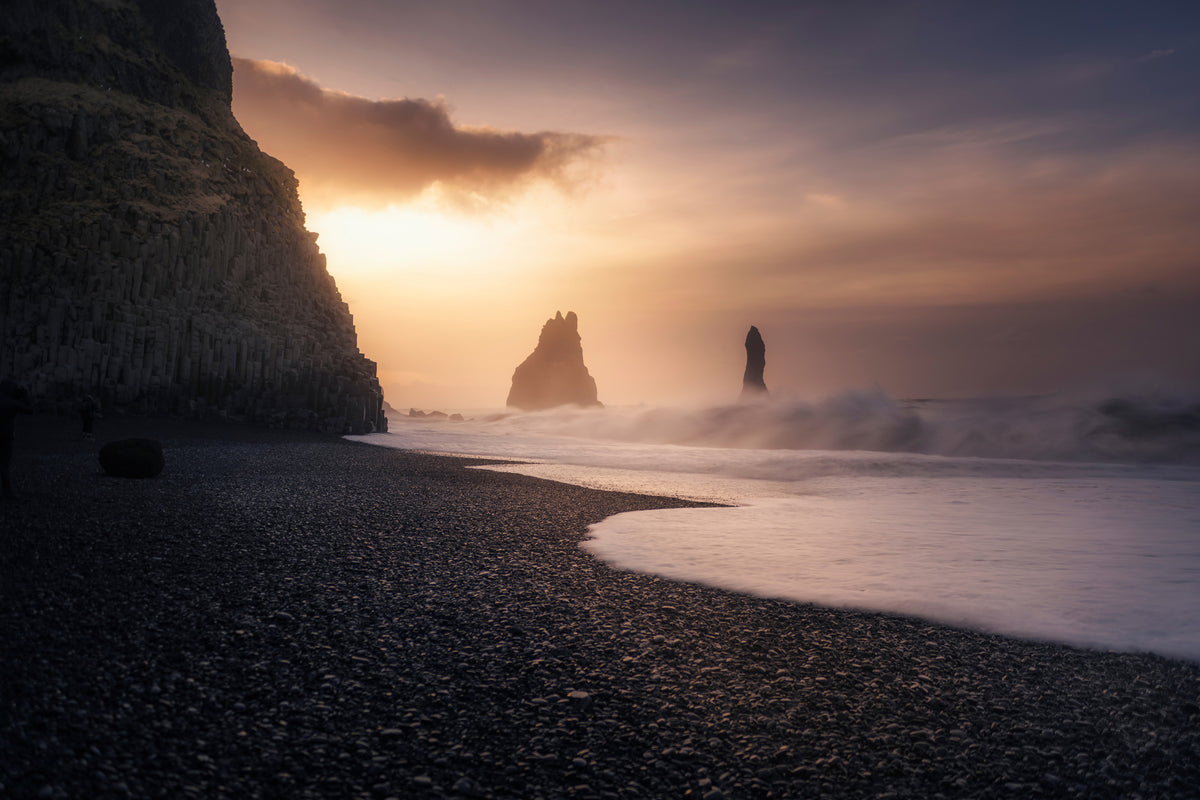 modern-3-piece-aluminium-print-reynisfjara-sunrise