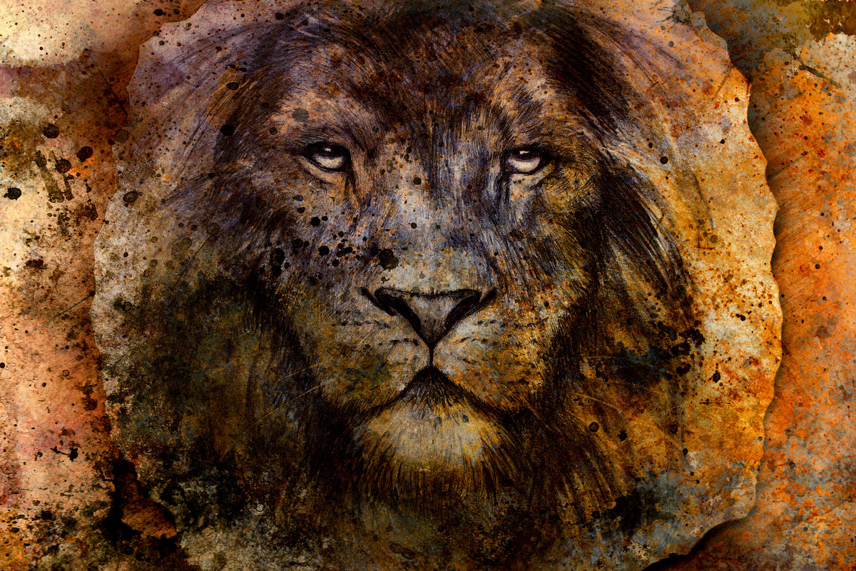 acrylic-print-portrait-of-a-lion-ii