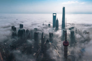 3-piece-canvas-print-shanghai-in-the-fog-from-above