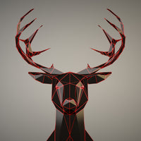 4-piece-aluminium-print-antlers