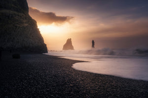 3-piece-acrylic-print-reynisfjara-sunrise