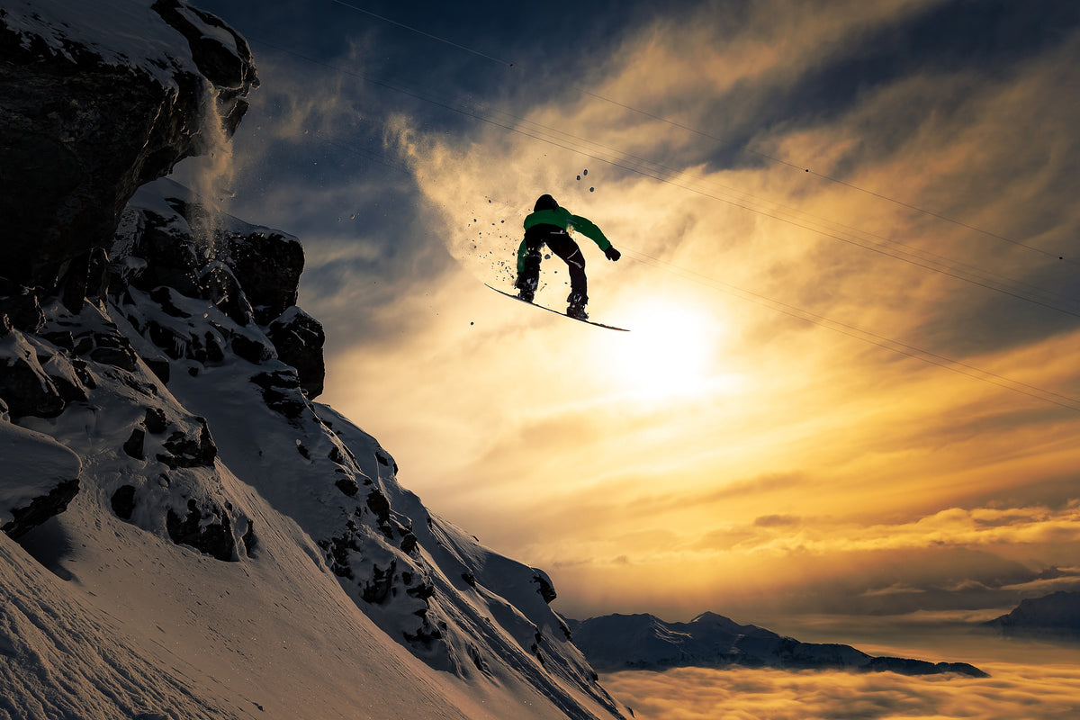 canvas-print-sunset-snowboarding-x