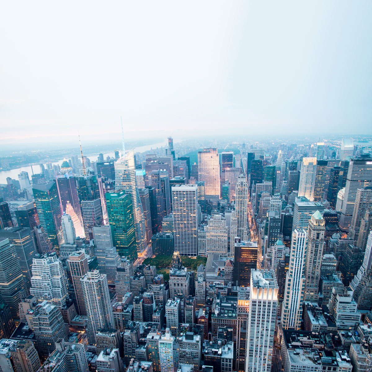 9-piece-acrylic-print-skyline-manhattan-at-dusk