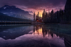 3-piece-canvas-print-lake-house-sunrise