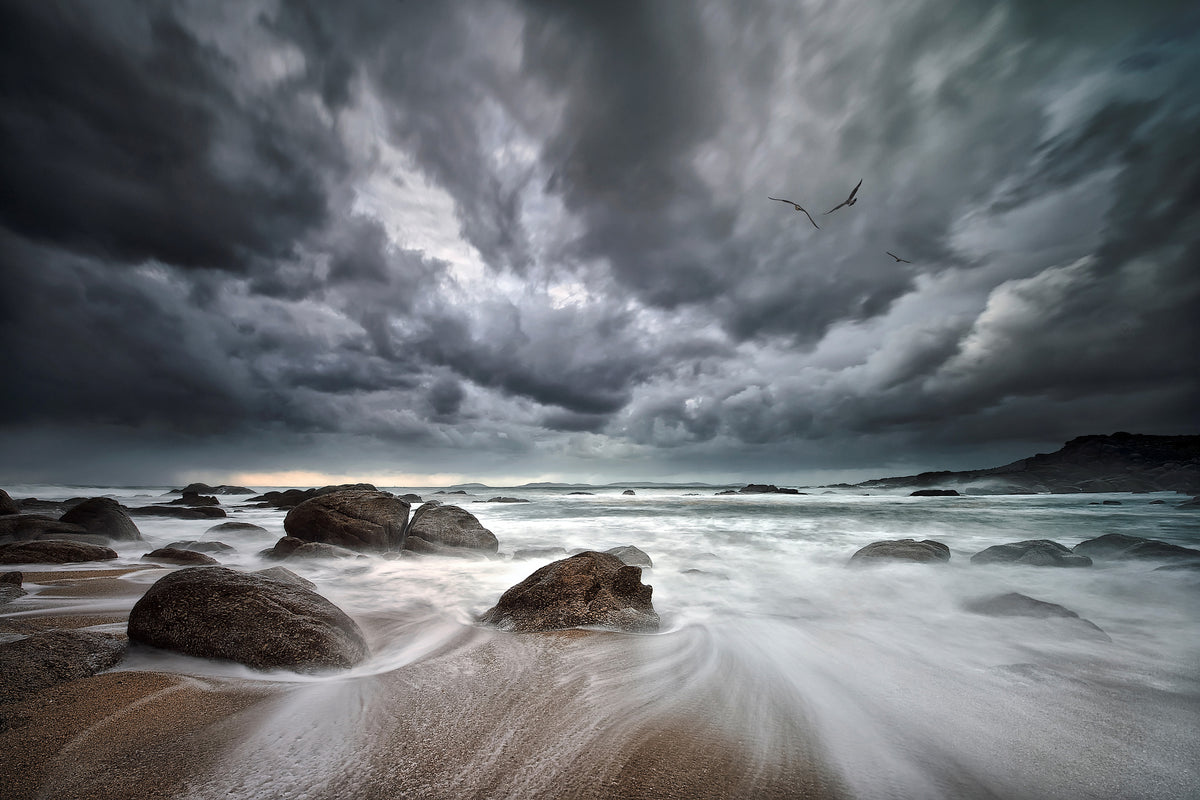 framedposter-print-flight-over-troubled-waters