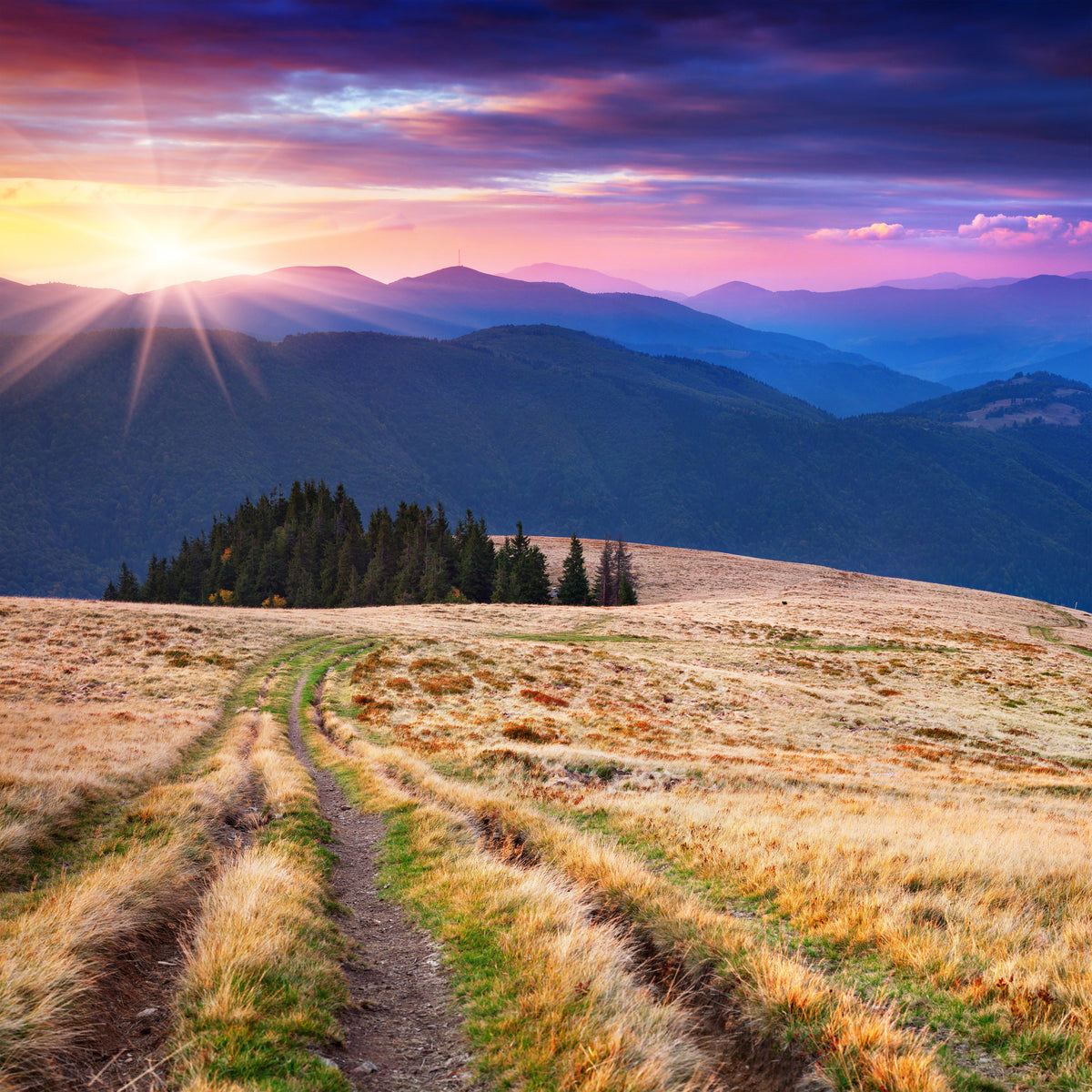 canvas-print-sunset-in-the-mountain-scenery