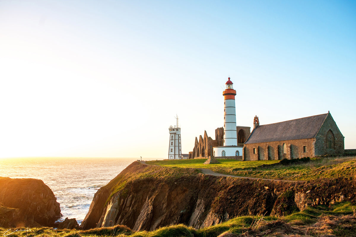 3-piece-aluminium-print-the-lighthouse-at-sunrise