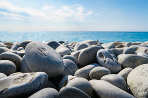 aluminium-print-beach-stones