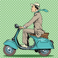 4-piece-canvas-print-pop-art-vespa-driver