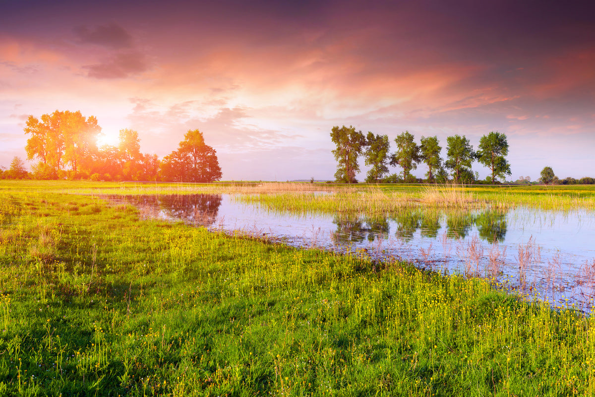canvas-print-sunset-on-lake