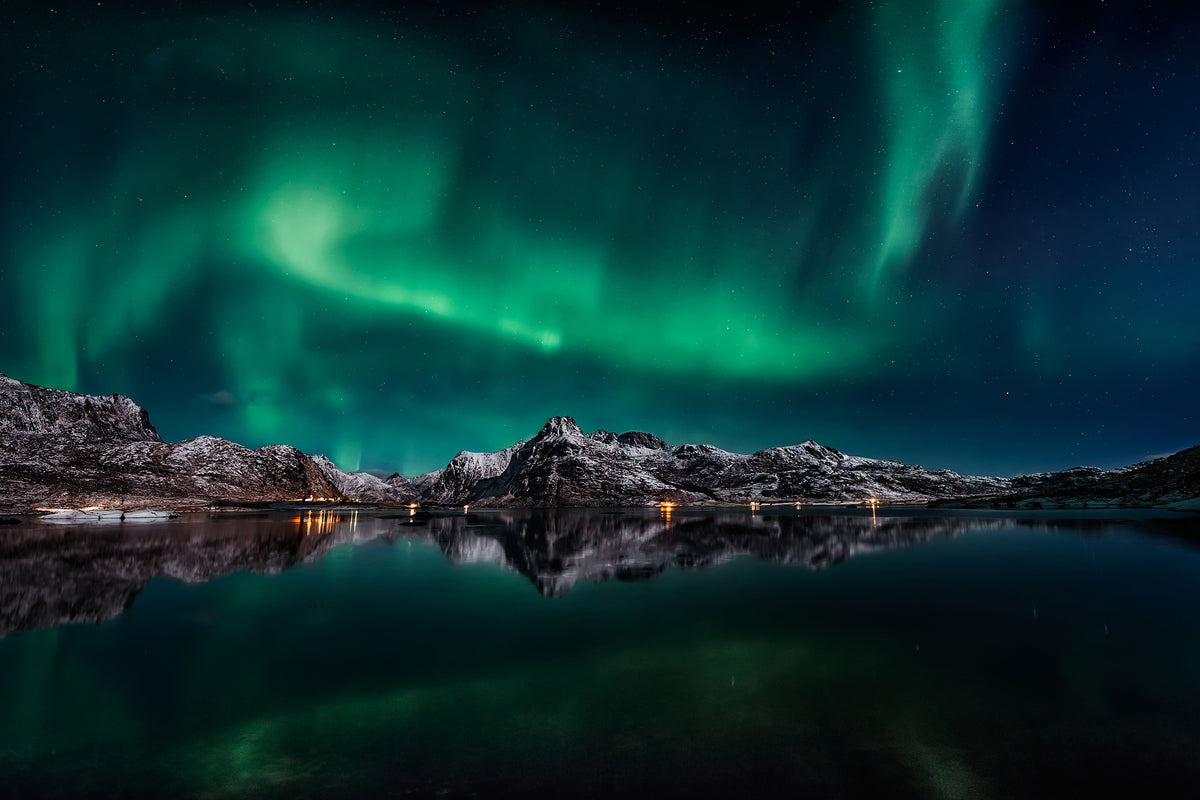 3-piece-acrylic-print-lofoten-aurora-reflection