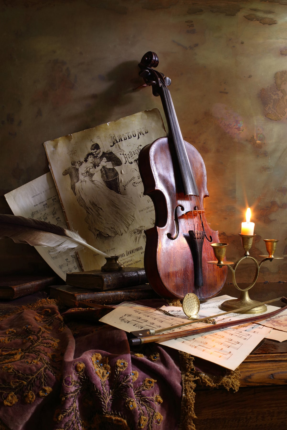 aluminium-print-still-life-with-violin