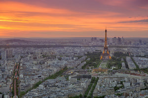 framedposter-print-paris-skyline-at-sunset