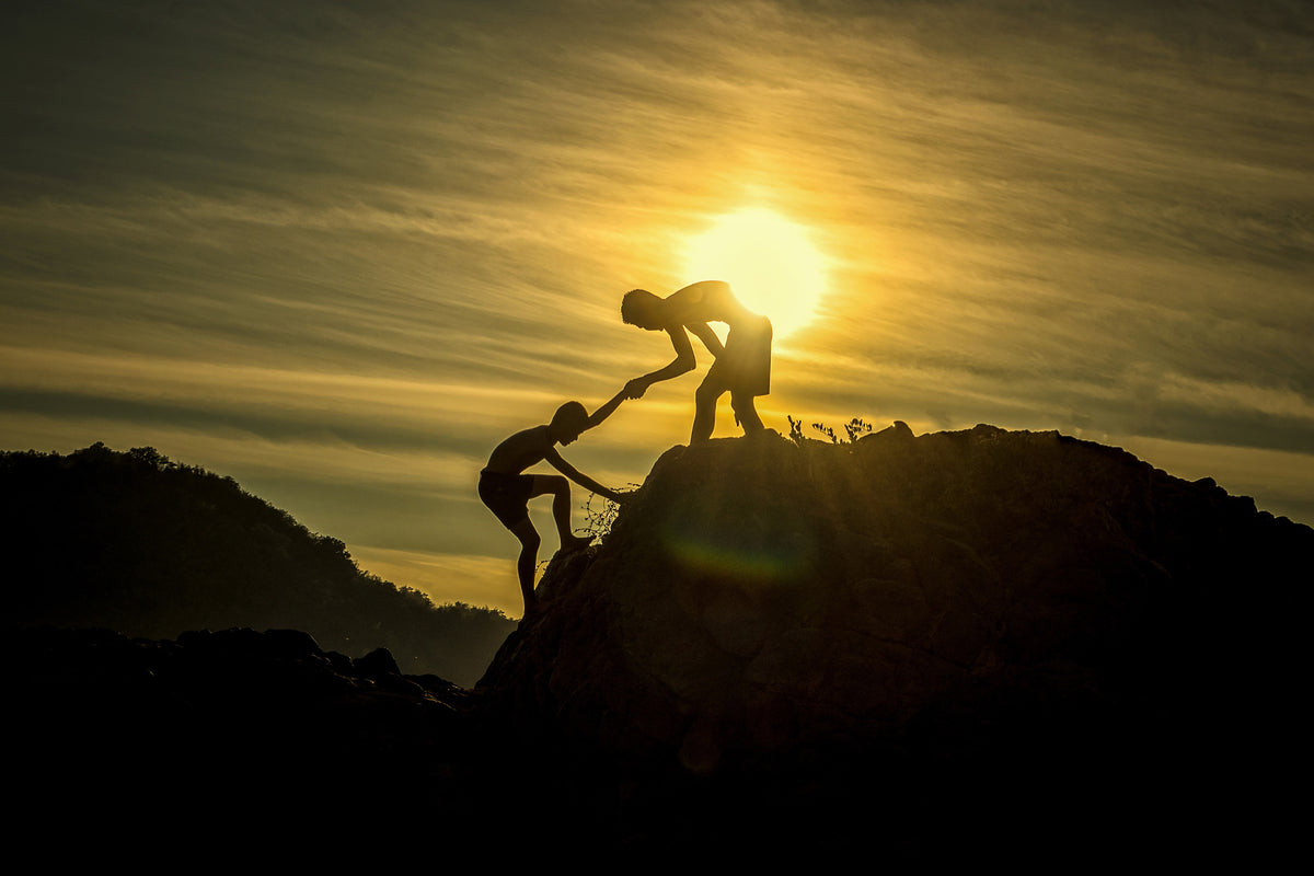acrylic-print-climbing-in-the-mountains