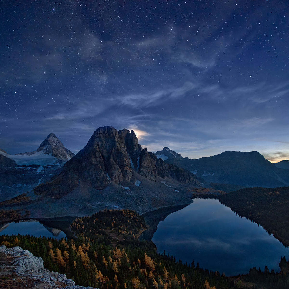 aluminium-print-starry-night-at-mount-assiniboine-x