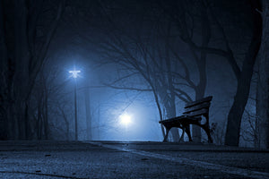 3-piece-aluminium-print-at-night-in-the-park